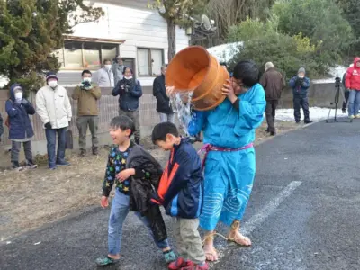 思わず「寒いっ！！」奇祭・水祝儀（みずしゅうぎ）で身震いするほどの幸せを！【福島県いわき市】